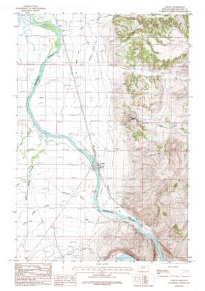 Toston USGS topographic map 46111b4