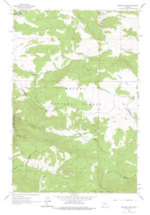 Snedaker Basin topo map
