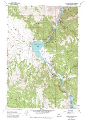 Upper Holter Lake topo map