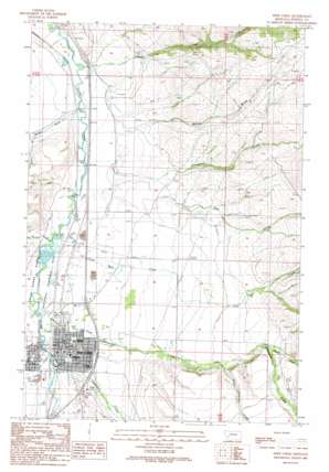 Deer Lodge USGS topographic map 46112d6