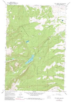 Rock Creek Lake USGS topographic map 46112d8