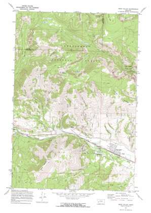 West Valley topo map