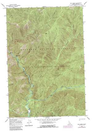 Dog Creek topo map