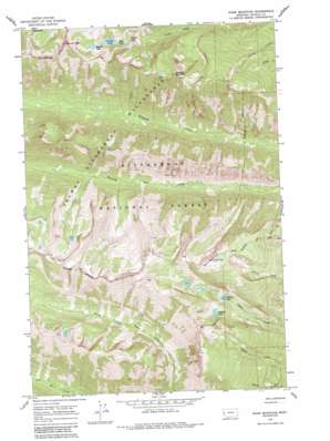 Ward Mountain USGS topographic map 46114b3
