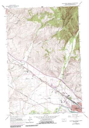 Northwest Missoula USGS topographic map 46114h1