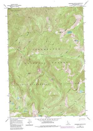 Greenside Butte topo map