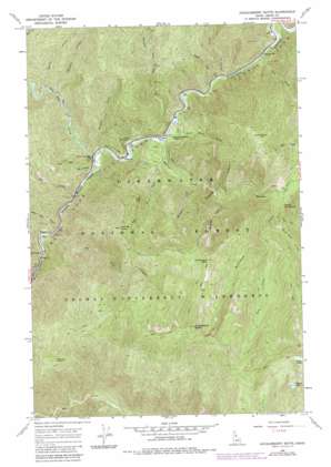 Huckleberry Butte topo map