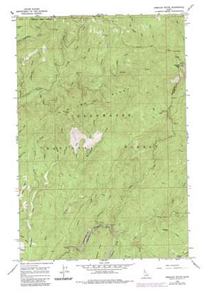Hemlock Butte topo map