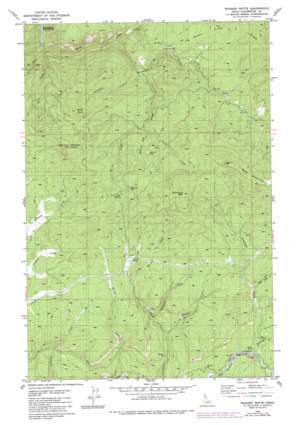 Whiskey Butte topo map