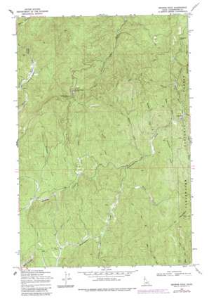 Browns Rock topo map