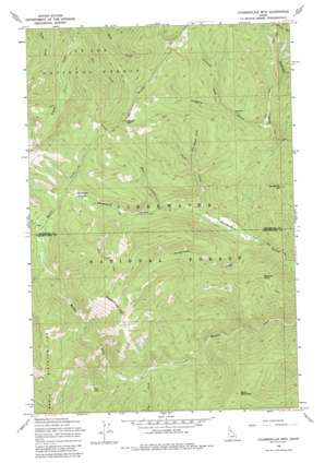 Chamberlain Mountain topo map