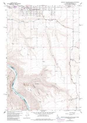 Lewiston Orchards South topo map