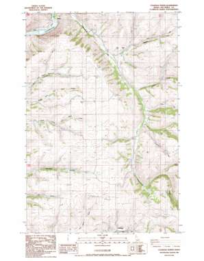 Culdesac North topo map