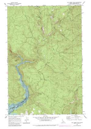 Elk Creek Falls USGS topographic map 46116f2