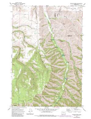 Hopkins Ridge topo map