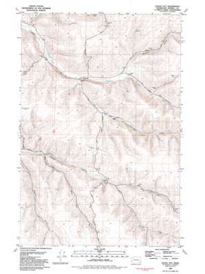 Gould City topo map