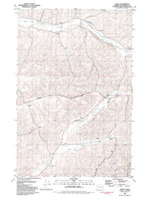 Dusty USGS topographic map 46117g6