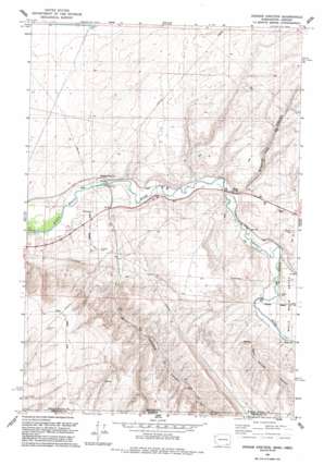 Zangar Junction topo map