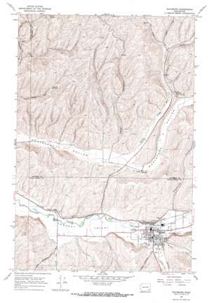 Waitsburg topo map