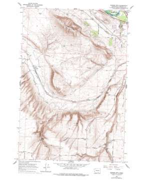 Badger Mountain USGS topographic map 46119b3