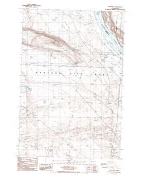 Hanford USGS topographic map 46119e4
