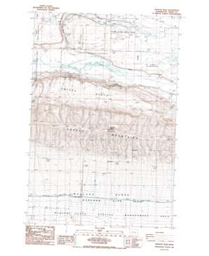 Wahatis Peak topo map