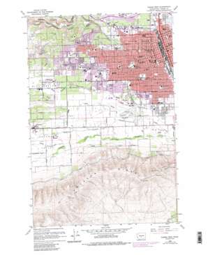 Yakima West topo map