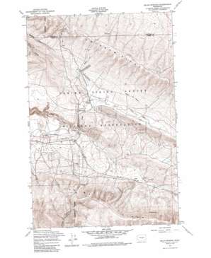 Selah Springs topo map