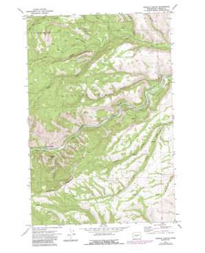 Weddle Canyon topo map