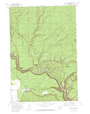 Outlet Falls topo map