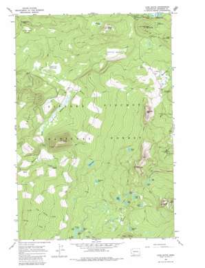 Lone Butte topo map