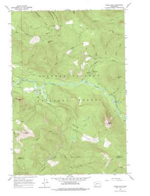 Tower Rock topo map
