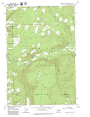 Greenhorn Buttes topo map