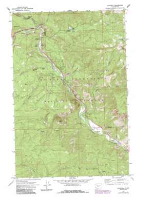 Cliffdell topo map