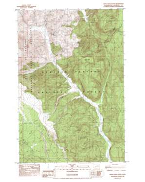 Smith Creek Butte topo map