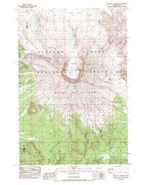 Mount Sainte Helens USGS topographic map 46122b2