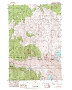 Elk Rock topo map