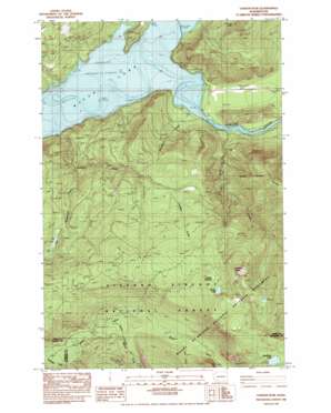 Vanson Peak topo map