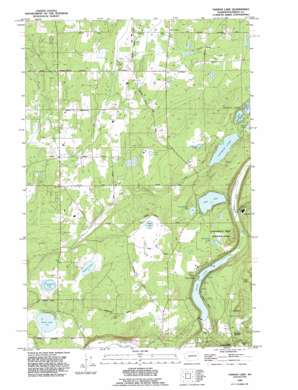 Tanwax Lake USGS topographic map 46122h3