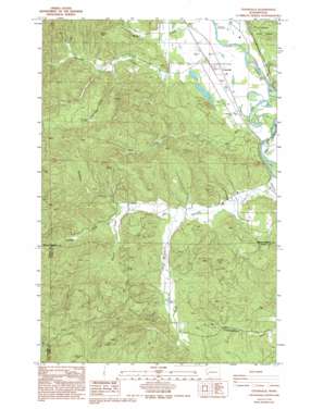 Cedarville topo map