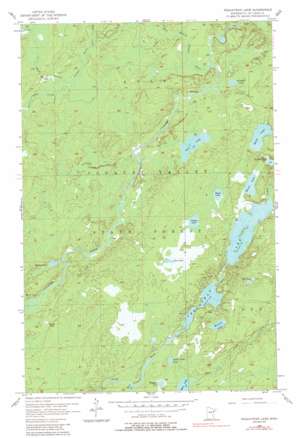 Pequaywan Lake USGS topographic map 47091b8