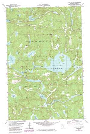 Isabella Lake topo map