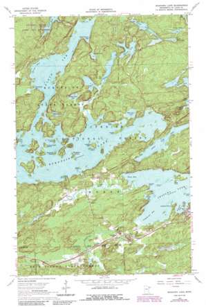 Shagawa Lake USGS topographic map 47091h8