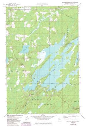 Whiteface Reservoir topo map