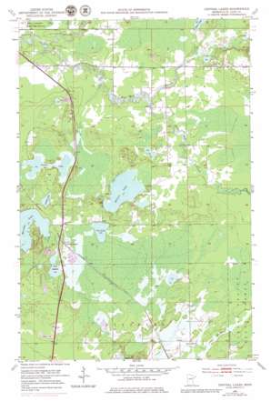 Central Lakes topo map