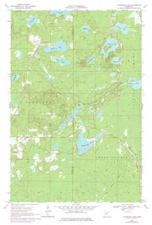 Floodwood Lake topo map