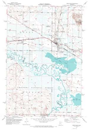 Deer River topo map