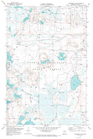 Horsehead Lake topo map