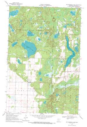 Big Basswood Lake USGS topographic map 47095a3