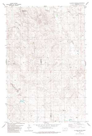 Cluster Buttes USGS topographic map 47104b3